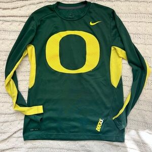 Nike Green and Yellow Ducks Long Sleeve Shirt